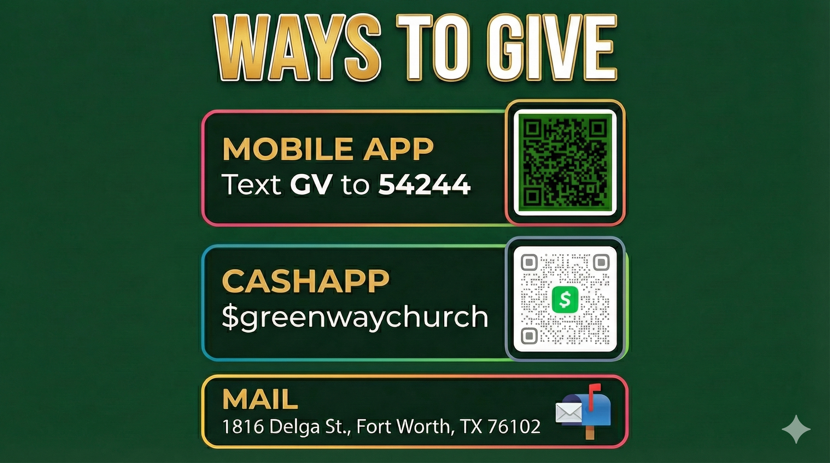 Ways to Give